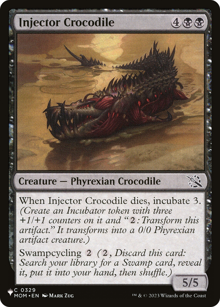 Injector Crocodile Card Image