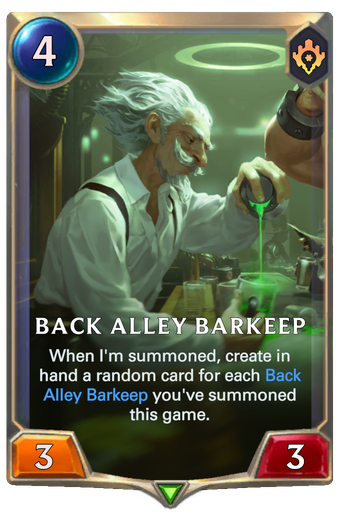 Back Alley Barkeep Card Image