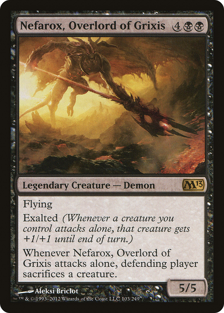 Nefarox, Overlord of Grixis Card Image