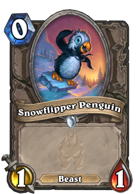 תמונת כרטיס פינגווין של שלג