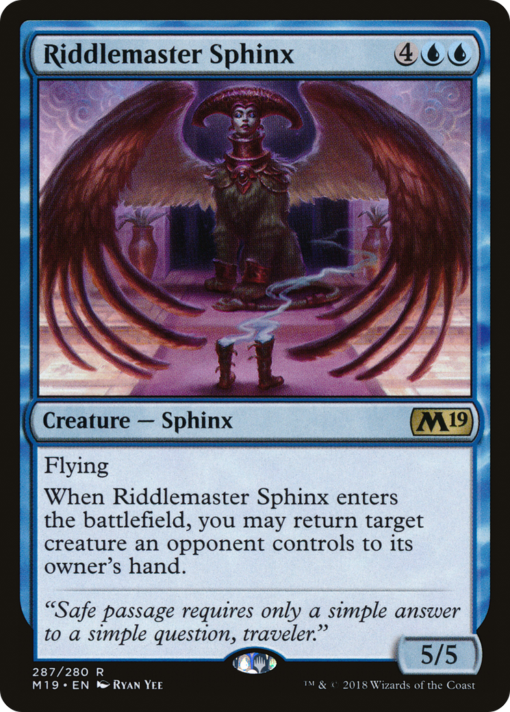 Riddlemaster Sphinx Card Image