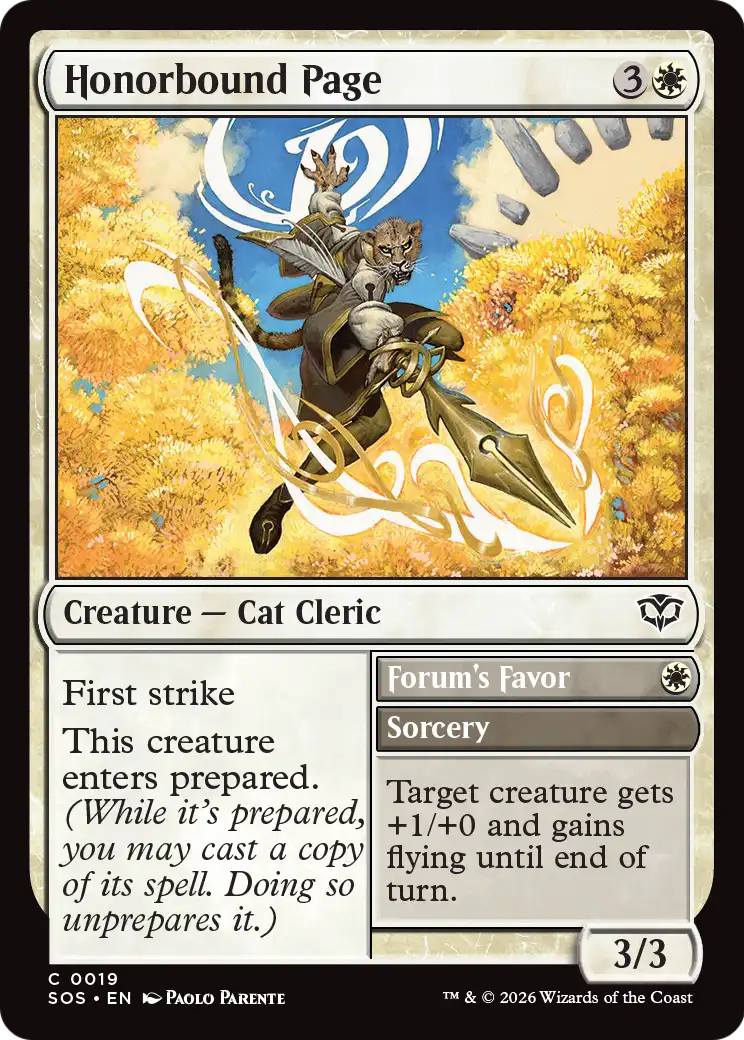 Forum's Favor Magic: The Gathering card