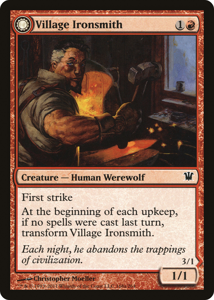 Village Ironsmith // Ironfang Card Image