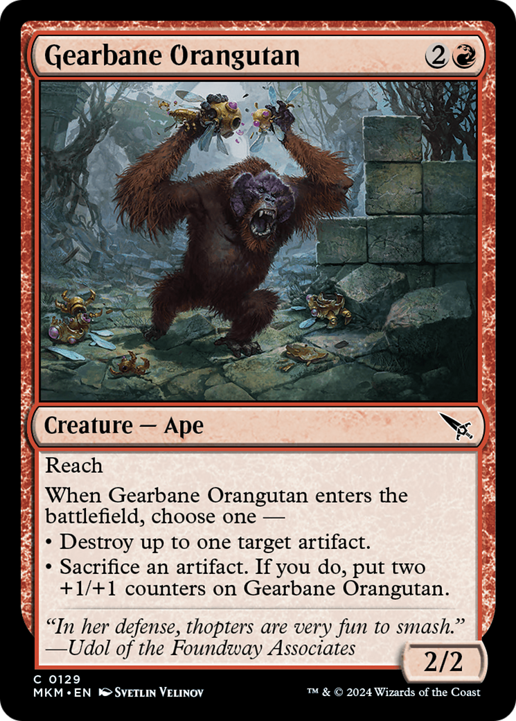 Gearbane Orangutan Card Image