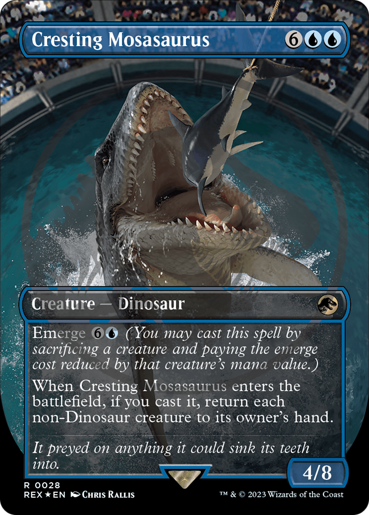 Cresting Mosasaurus Card Image