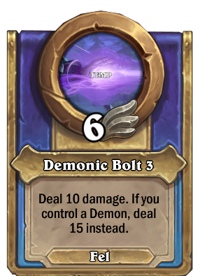 Demonic Bolt 3 Card Image