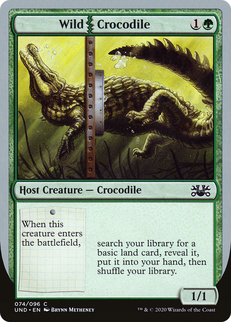 Wild Crocodile Card Image