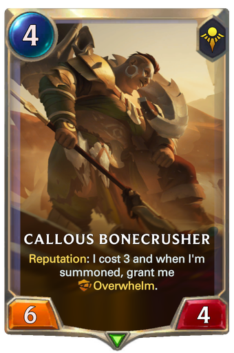 Callous Bonecrusher Card Image