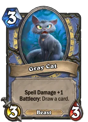 Gray Cat Card Image