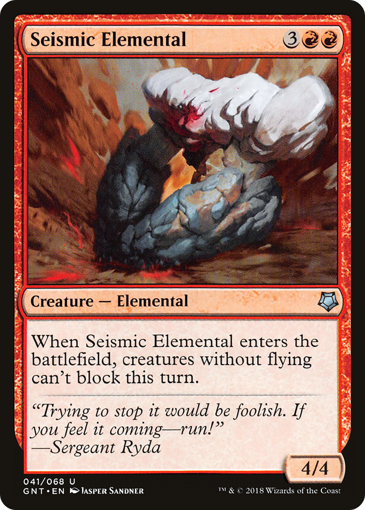 Seismic Elemental Card Image