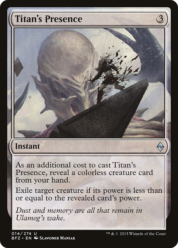 Titan's Presence Card Image