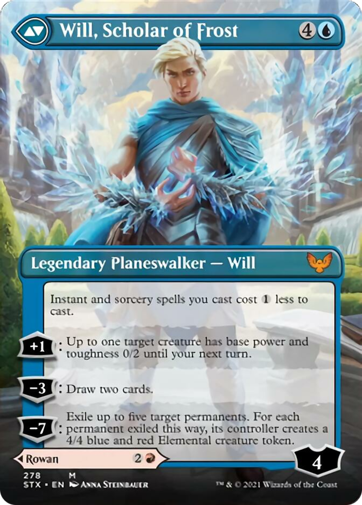 Rowan, Scholar of Sparks // Will, Scholar of Frost Card Image