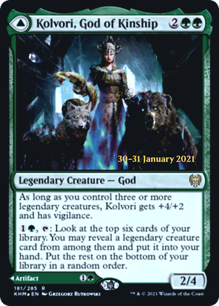 Kolvori, God of Kinship // The Ringhart Crest Card Image