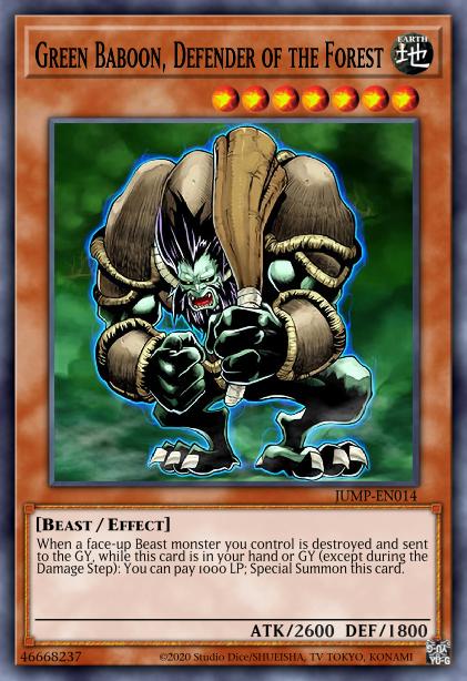 Green Baboon, Defender of the Forest Card Image