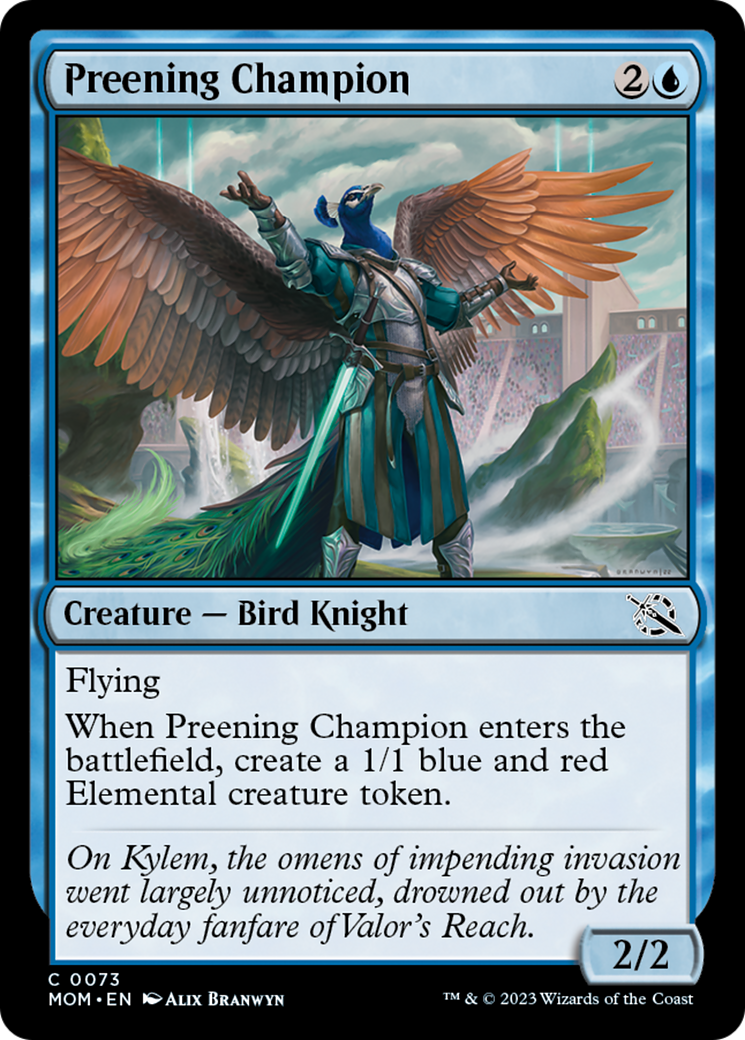 Preening Champion Card Image