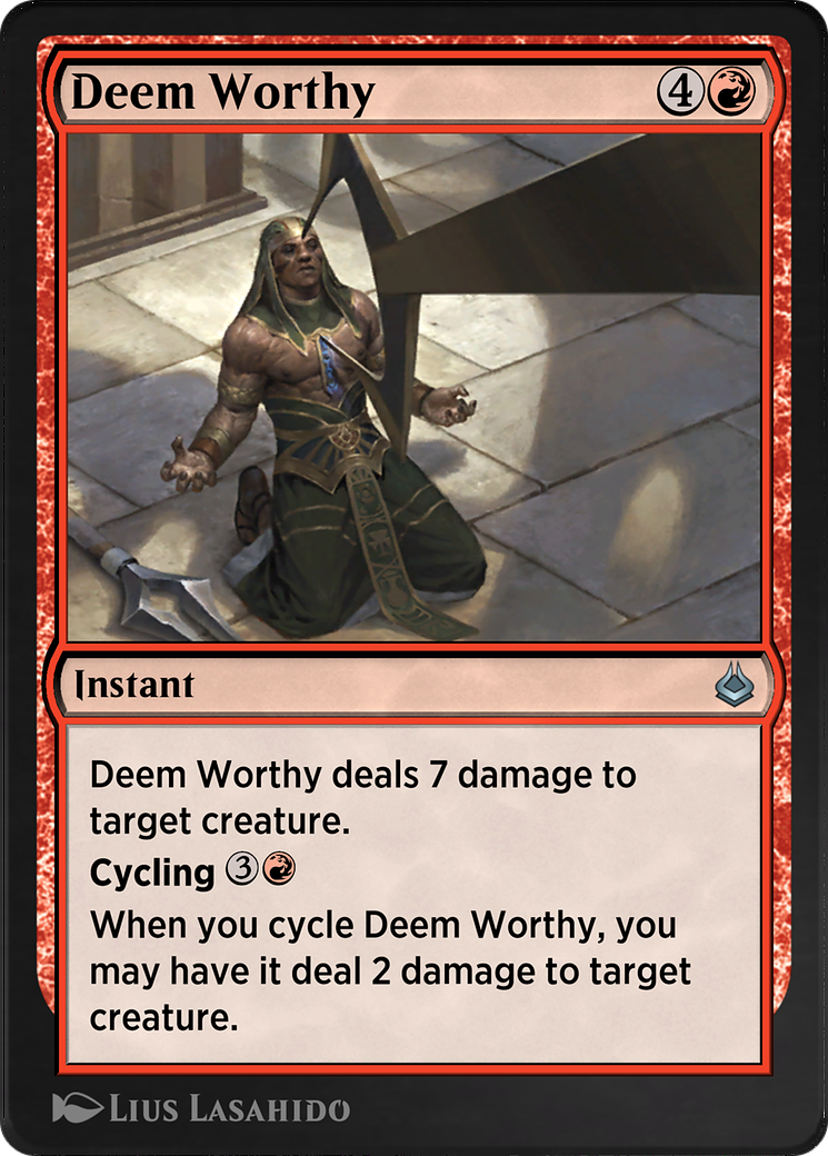 Deem Worthy Card Image