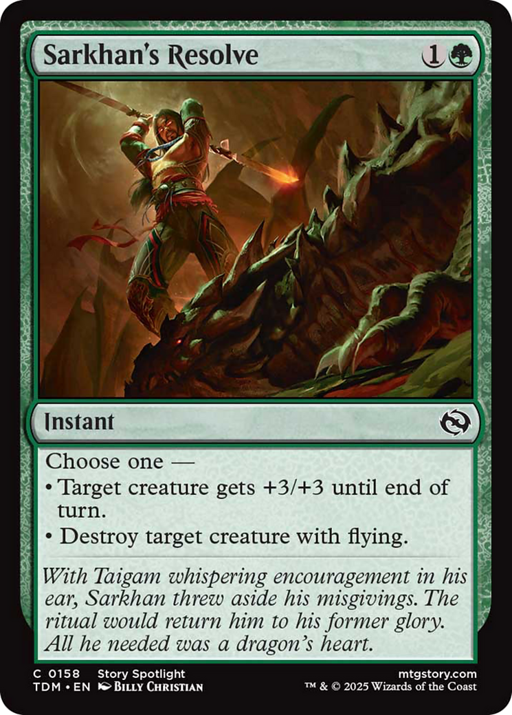 Sarkhan's Resolve Card Image