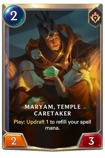 Maryam, Temple Caretaker Card Image