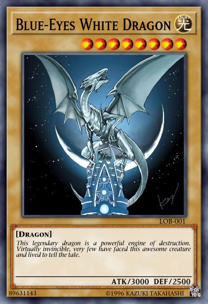 Blue-Eyes White Dragon Yu-Gi-Oh Card, Art 5