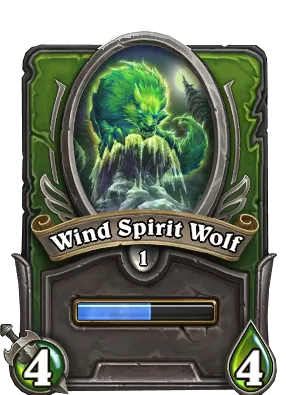 Wind Spirit Wolf Card Image
