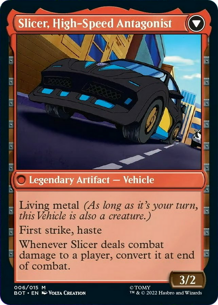 Slicer, Hired Muscle // Slicer, High-Speed Antagonist Card Image