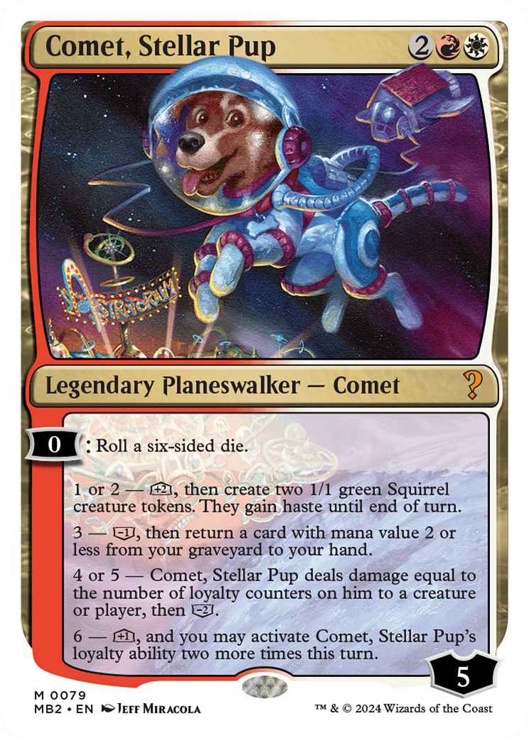 Comet, Stellar Pup Card Image