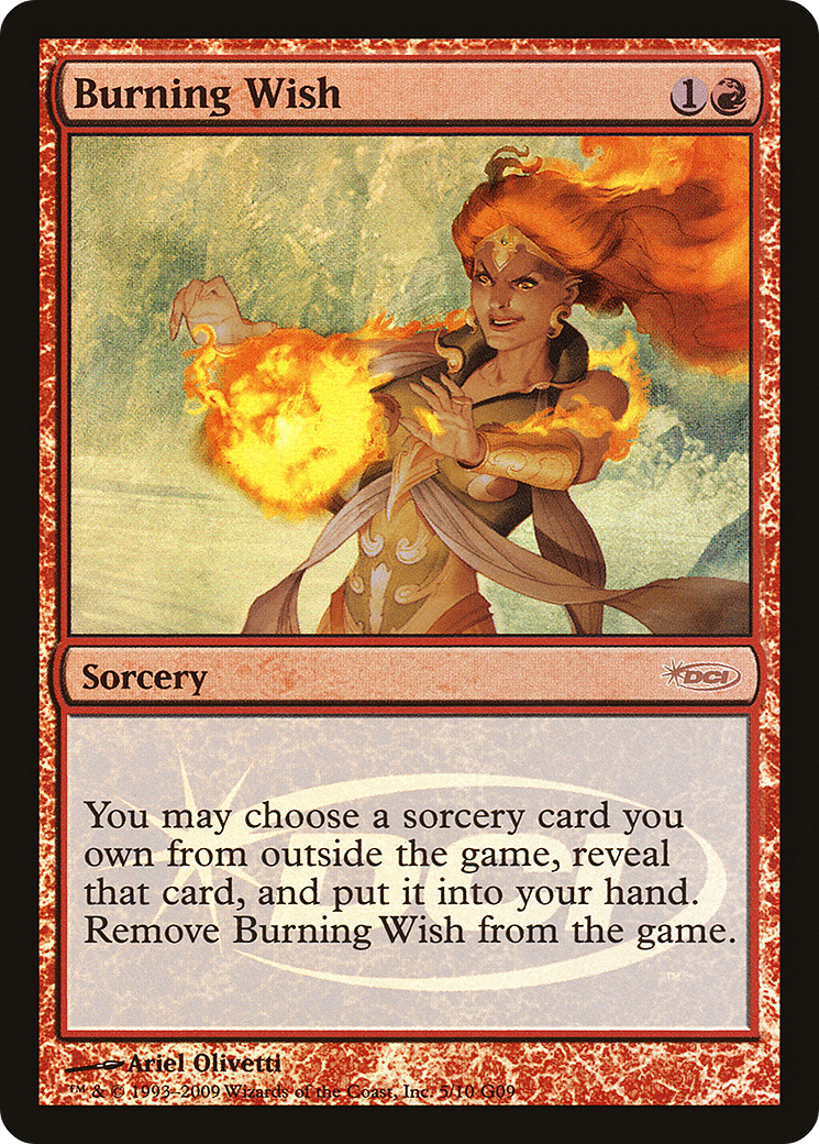 Burning Wish Card Image