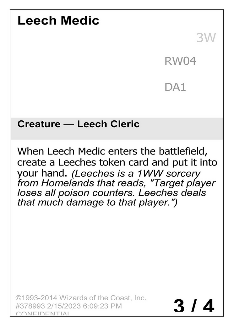 Leech Medic Card Image