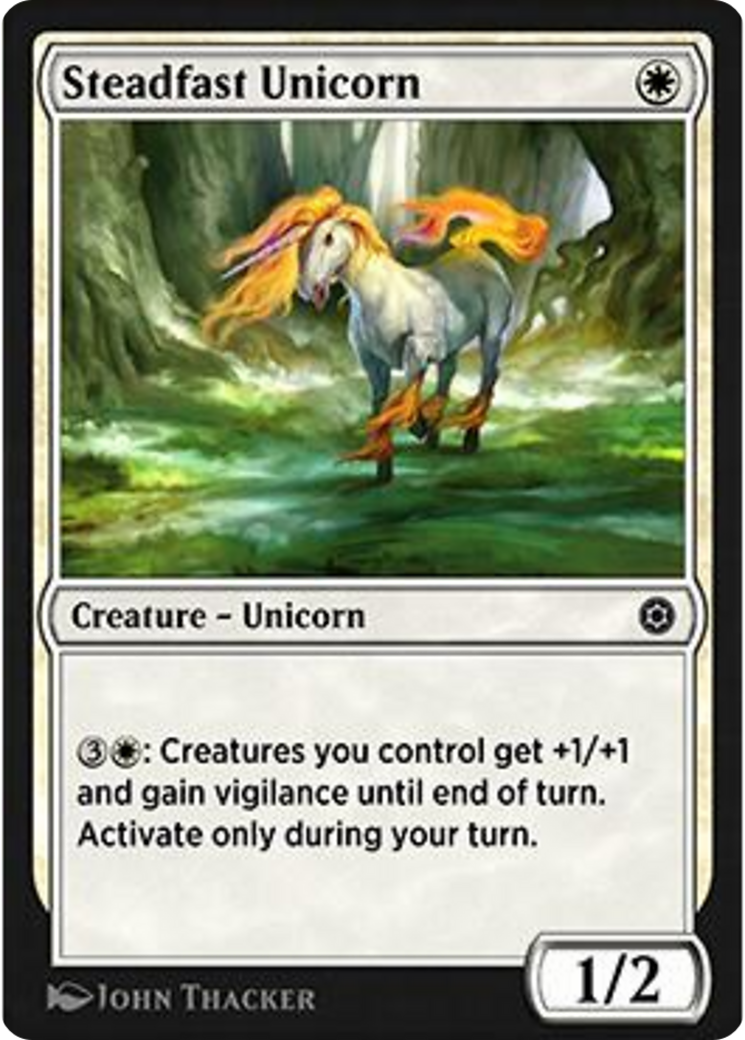 Steadfast Unicorn Card Image