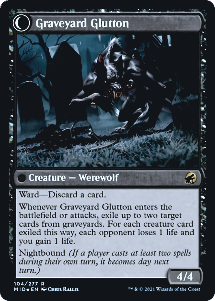 Graveyard Trespasser // Graveyard Glutton Card Image