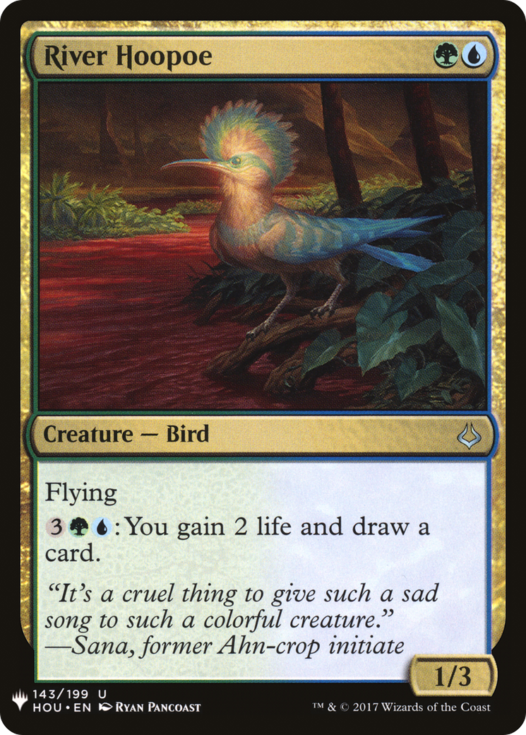River Hoopoe Card Image