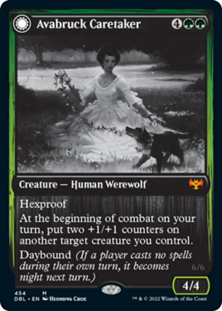 Avabruck Caretaker // Hollowhenge Huntmaster Card Image