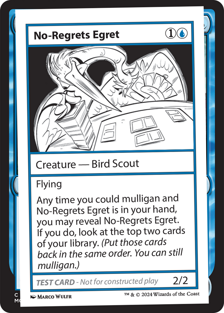 No-Regrets Egret Card Image