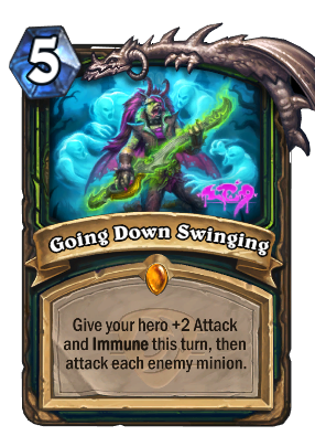 Going Down Swinging Card Image