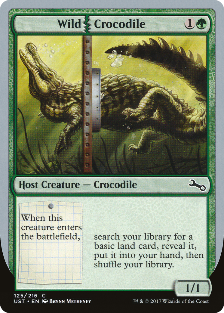 Wild Crocodile Card Image