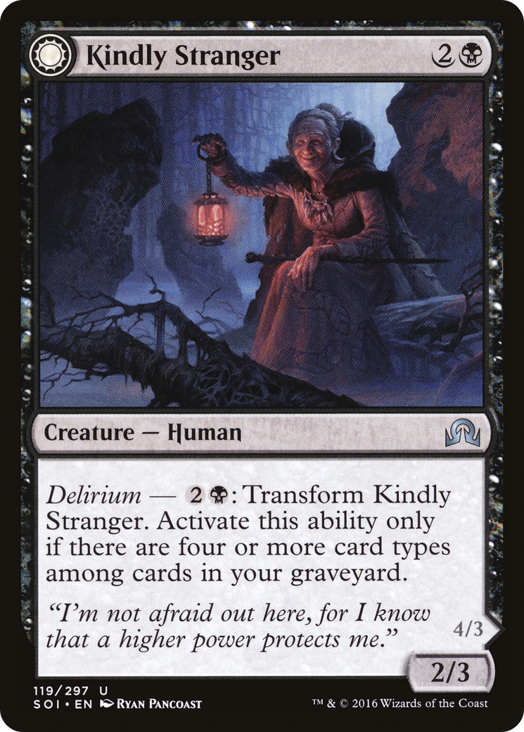 Kindly Stranger // Demon-Possessed Witch Card Image