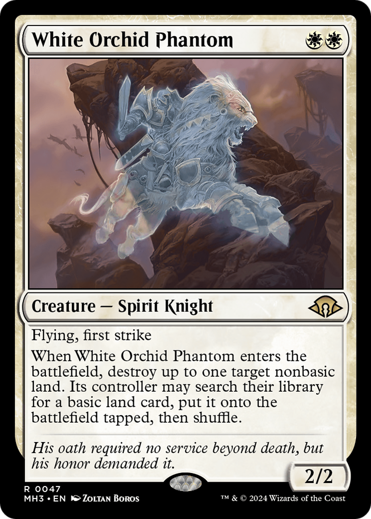 White Orchid Phantom Card Image