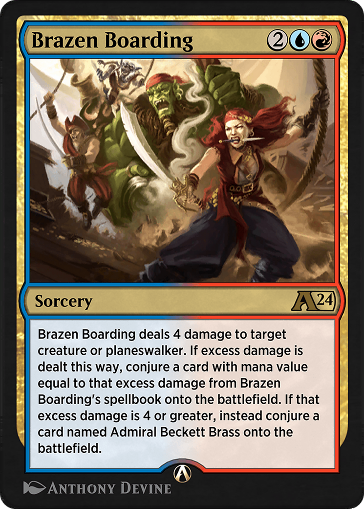 Brazen Boarding Card Image