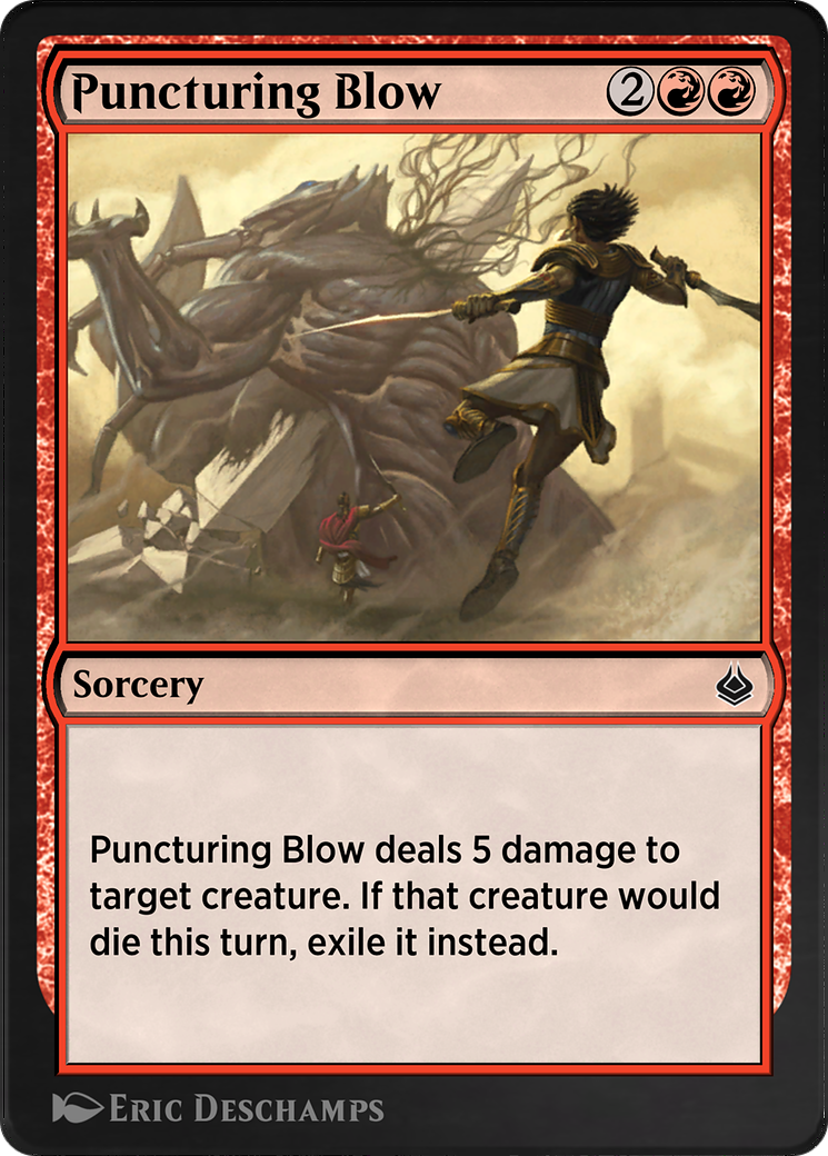 Puncturing Blow Card Image