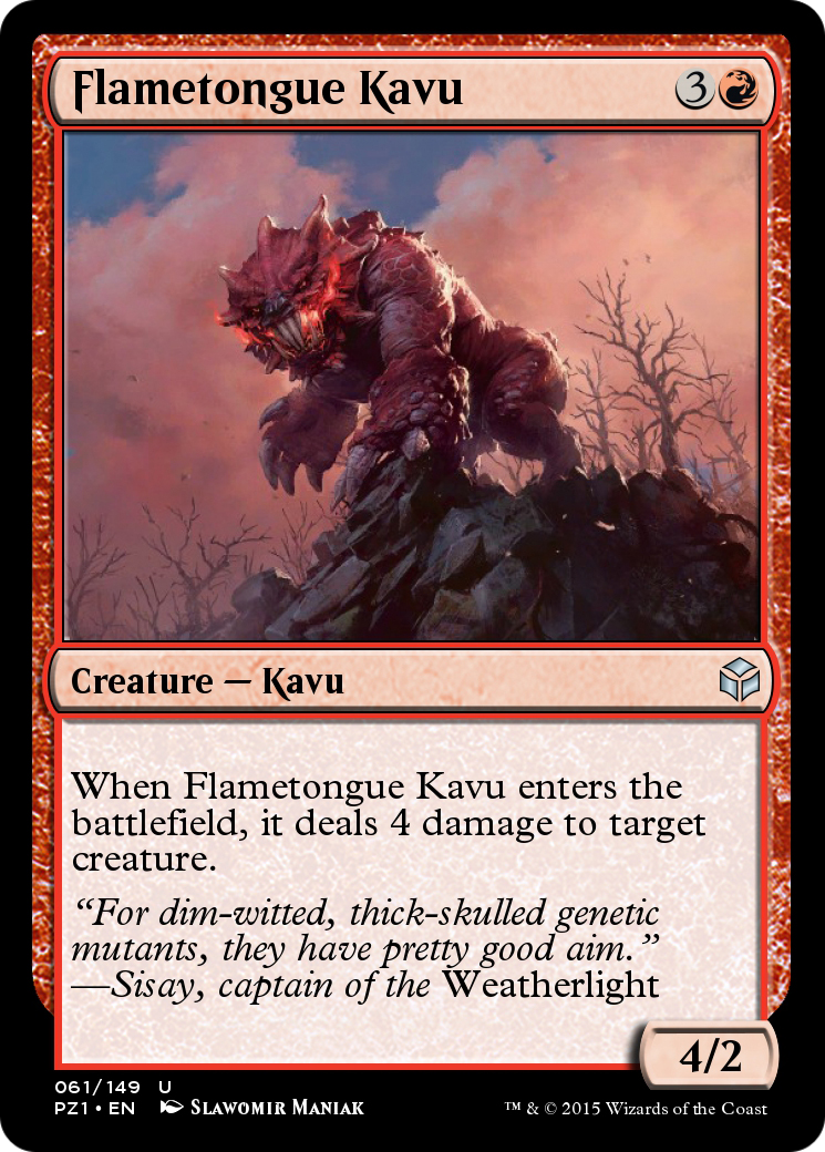 Flametongue Kavu Card Image