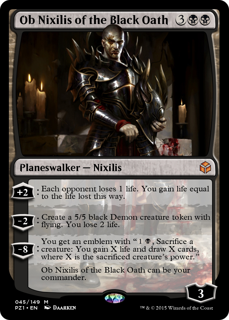 Ob Nixilis of the Black Oath Card Image