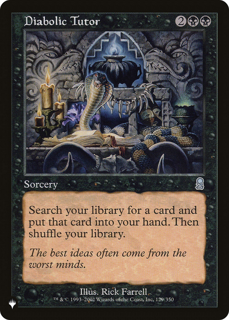Diabolic Tutor Card Image