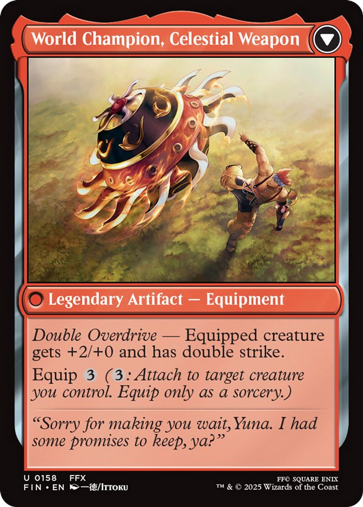 Sidequest: Play Blitzball // World Champion, Celestial Weapon Card Image