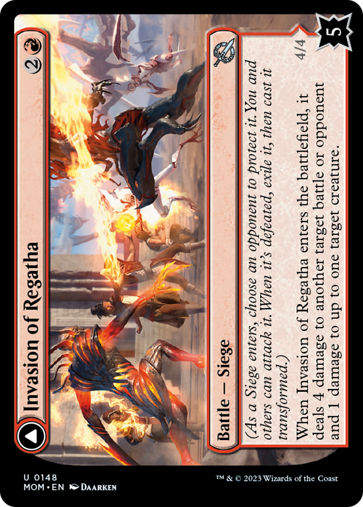 Invasion of Regatha // Disciples of the Inferno Card Image