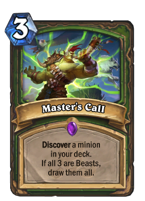 Master's Call Card Image
