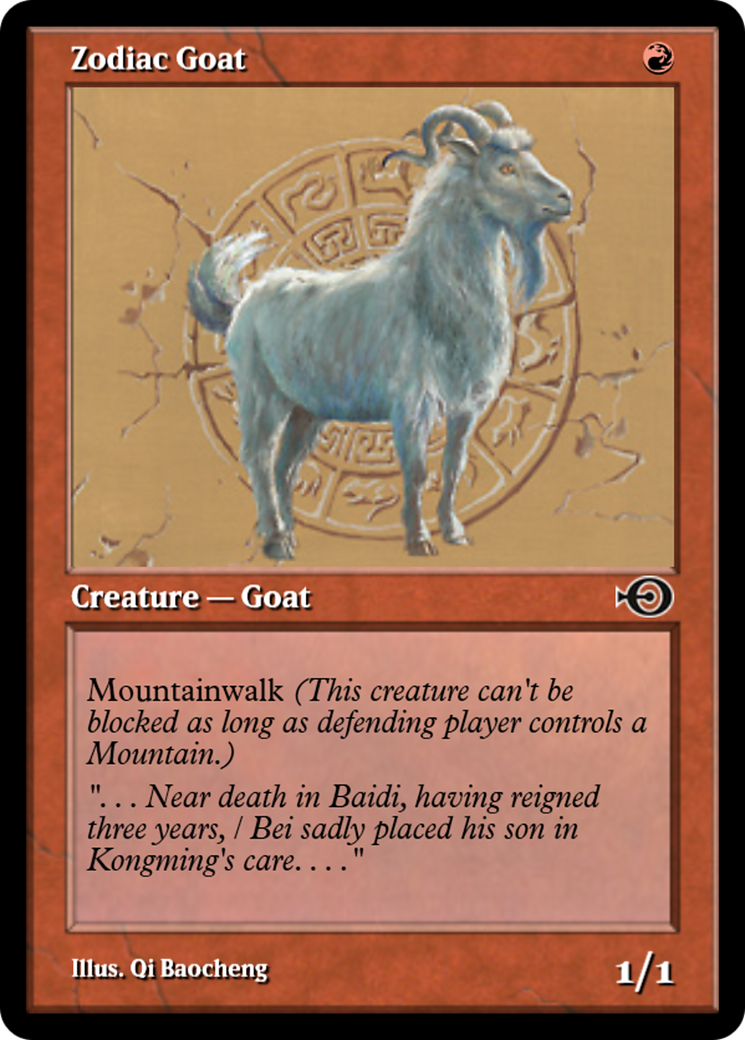 Zodiac Goat Card Image