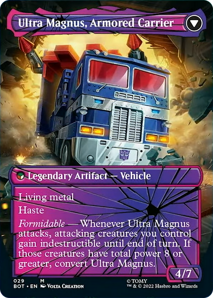 Ultra Magnus, Tactician // Ultra Magnus, Armored Carrier Card Image