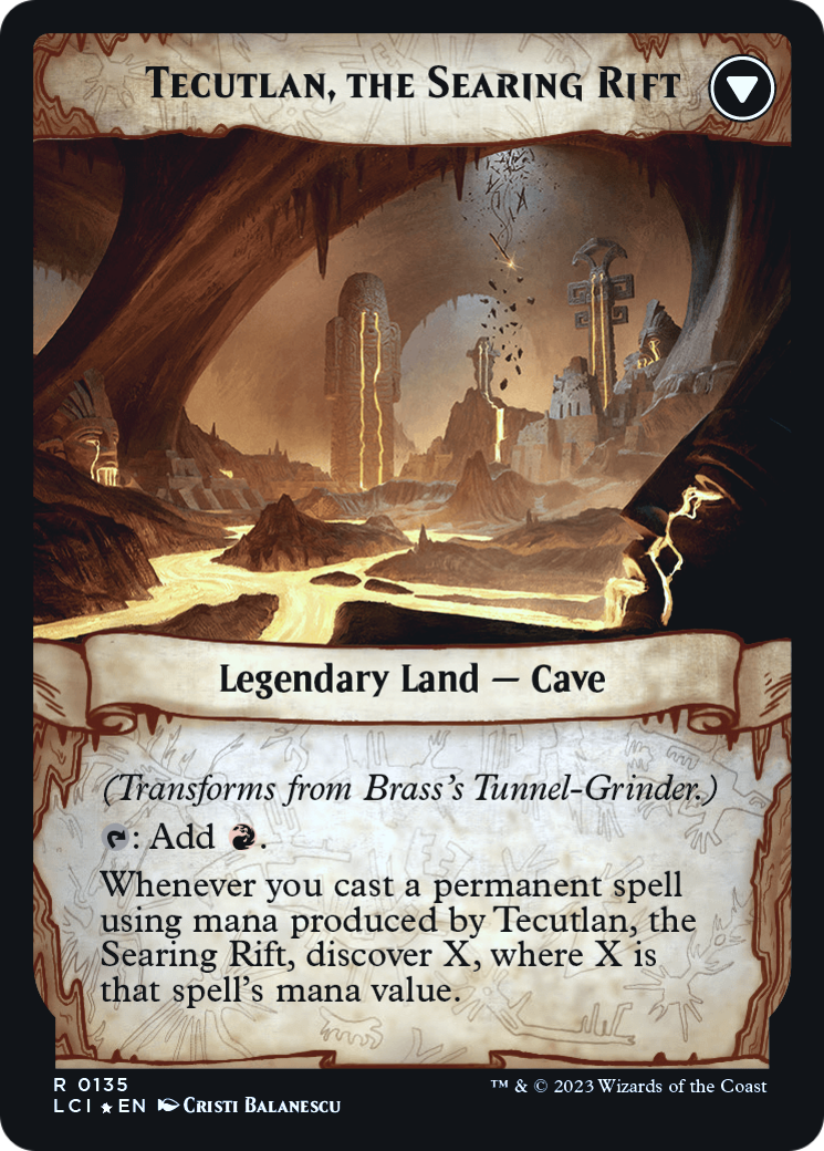 Brass's Tunnel-Grinder // Tecutlan, the Searing Rift Card Image
