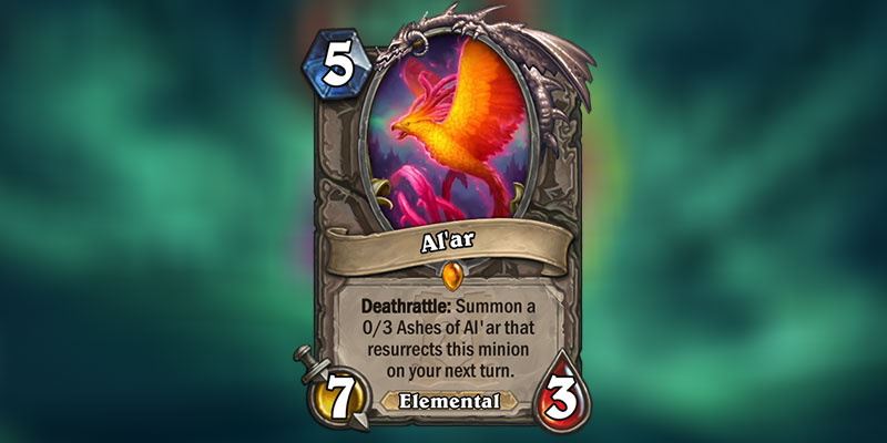 Al'ar is a new Legendary Neutral Card Revealed for Hearthstone's Ashes of Outland Expansion