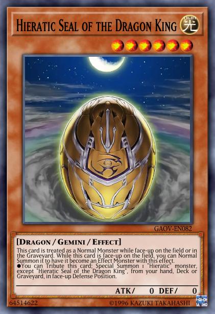 Hieratic Seal of the Dragon King Card Image